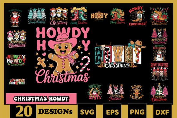 Christmas Howdy SVG Bundle Review: A Western Holiday Embroidery Design