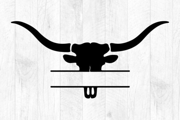 Longhorn Split Frame SVG, Cowboy Svg Review for Real Embroidery Projects