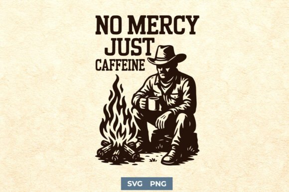 No Mercy Just Caffeine Western SVG PNG Review