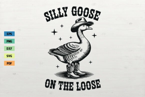 Silly Goose on the Loose Cowboy SVG PNG Review