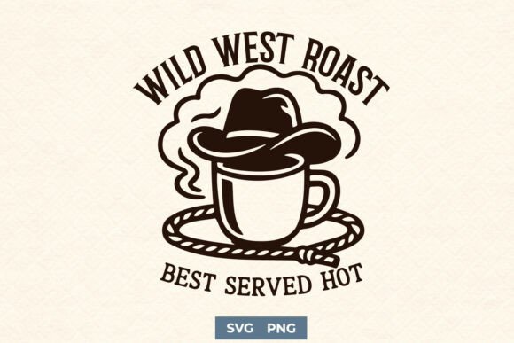 Wild West Roast Coffee Cowboy SVG PNG: A Design Review for Real Projects