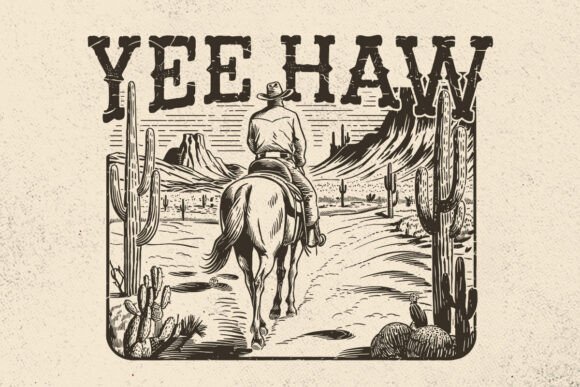 Yee Haw SVG: A Wild-West Embroidery Design for Real Projects